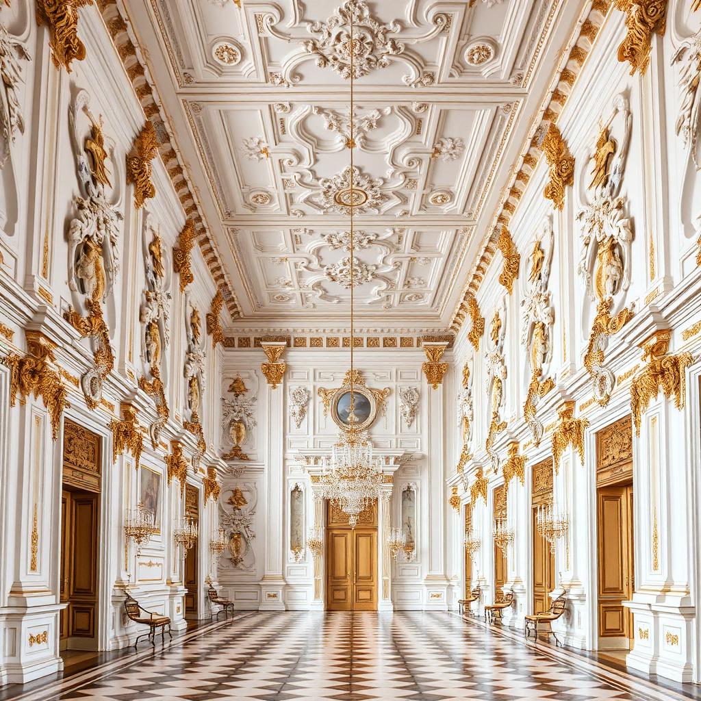 Restaurovaný palácový interiér